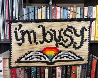 I'm Busy Crochet Tapestry Pattern