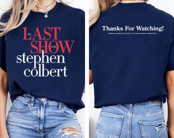 The Last Show with Stephen Colbert 2026 T-Shirt, Late Night Comedy Tee, TV Show Graphic Tee