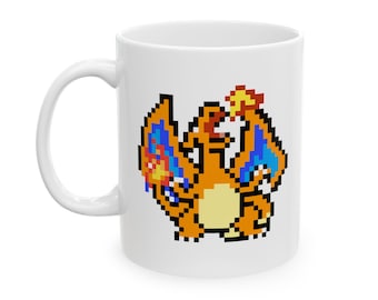 Tasse en céramique Dragon ardent (11 oz, 15 oz)
