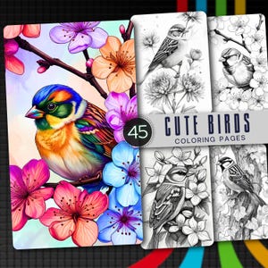 45 Bird Coloring Pages: AI-Generated Illustrations (PDF Download)