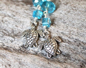 Sea Turtle Earrings - Hawaiian Honu Jewelry - Sea Turtle Jewelry from Hawaii - Hawaiian Honu Earrings - Hawaiian Jewelry - Beach Earrings