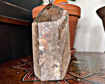 6” Smoky Quartz Tower, Spiritual Gift