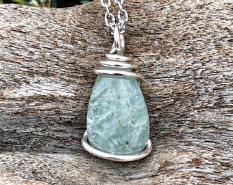 Natural Aquamarine Necklace