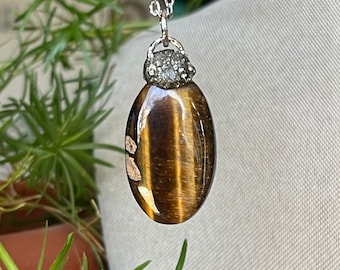 Tiger’s Eye Necklace, Stone Jewelry