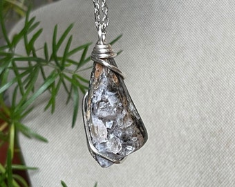 Ocean Jasper Necklace, Raw Crystal Jewelry for her