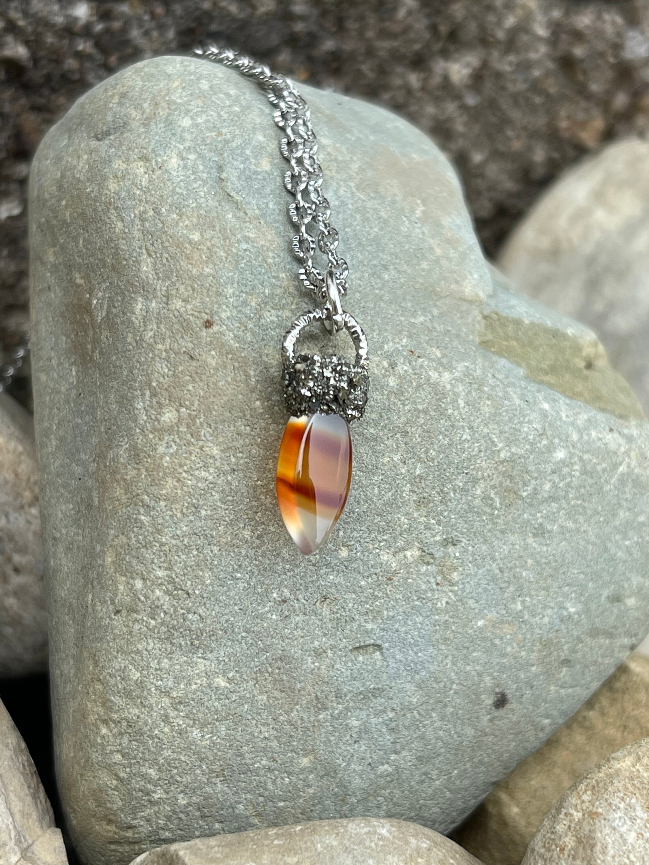 Montana Agate Necklace Stone Jewelry for Women & Men  Etsy