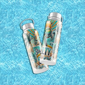 Ride the waves and stay salty with this tropical beach tumbler wrap! Featuring a vibrant sea turtle, golden sunset, palm trees, ocean waves, seashells, and starfish. Designed for 20 oz skinny tumblers, this high-quality PNG brings bold coastal vibes to your sublimation projects.