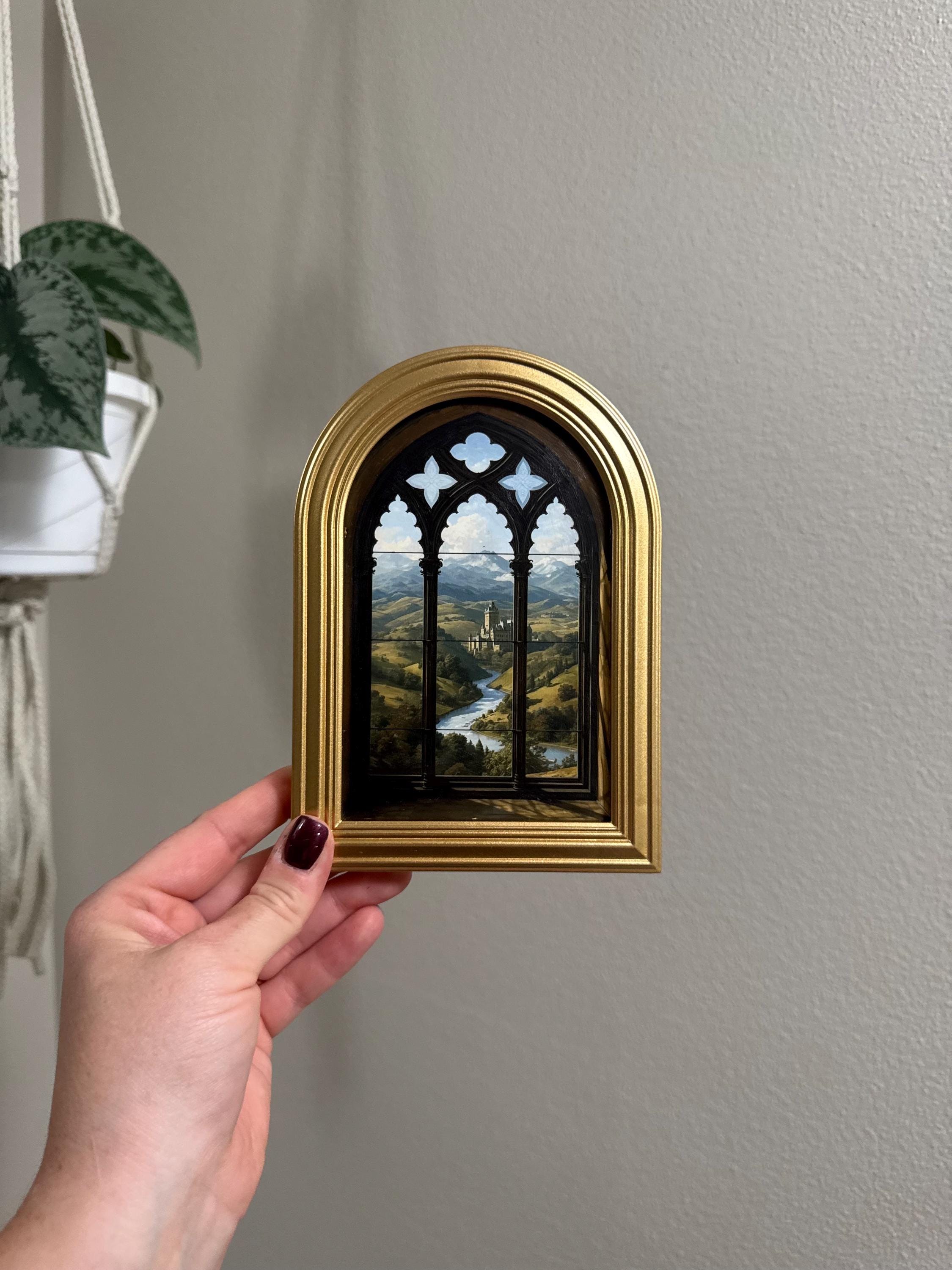 Framed Castle Painting - Etsy