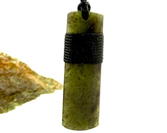 Authority NZ Maori Pounamu Hei Toki genuine natural greenstone pendant - Strength