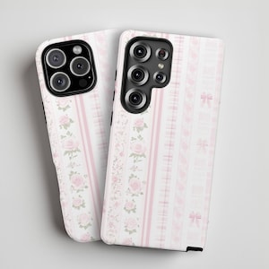 Blushing Florals Love Shack Fancy Phone Case, iPhone 16 15 14 13 12 Mini Pro Max Plus, Samsung Galaxy S25 S24 S23 S22 S21 S20 Ultra Plus FE