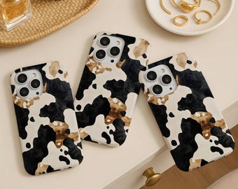 Western Cowhide Print Phone Case Animal, iPhone 17 16 15 14 13 Pro Max Mini Plus Air, Galaxy S25 S24 S23 S22, Google Pixel 9 8 7 6 5