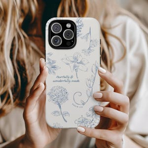 Fearfully & Wonderfully Made Psalm 139 Christian Phone Case, iPhone 16 15 14 13 12 Mini Pro Max Plus, Google Pixel 9 8 7 6 Bible Verse Cases