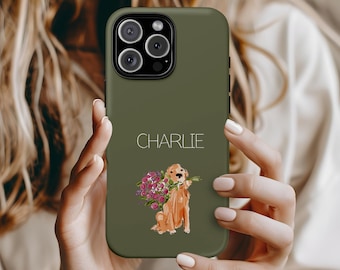Personalized Pet Dog Phone Case, iPhone 16 15 14 13 12 11 Pro Max Plus Mini, Google Pixel 9 8 7 6 5 4, Custom Dog Phone Case, Dog Mom Gift