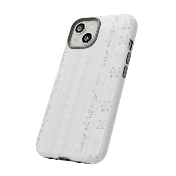 Lacey Floral Love Shack Fancy Phone Case, iPhone 16 15 14 13 12 Mini Pro  Max Plus, Magsafe Phone Cases Pink Coquette Aesthetic Phone Case