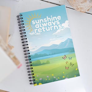 spiral notebook – affirmation journal for healing, manifestation, & daily reflection | dotted pages, wire-bound design