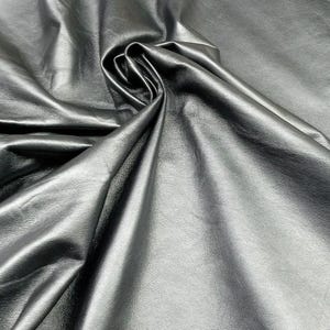 BLACK LEATHER SKINS/Black Lambskin leather/ Buttery Soft Genuine Leather Skins Hides/ Supple Soft thickness 0.6 to 0.8mm, Napa skin, aniline