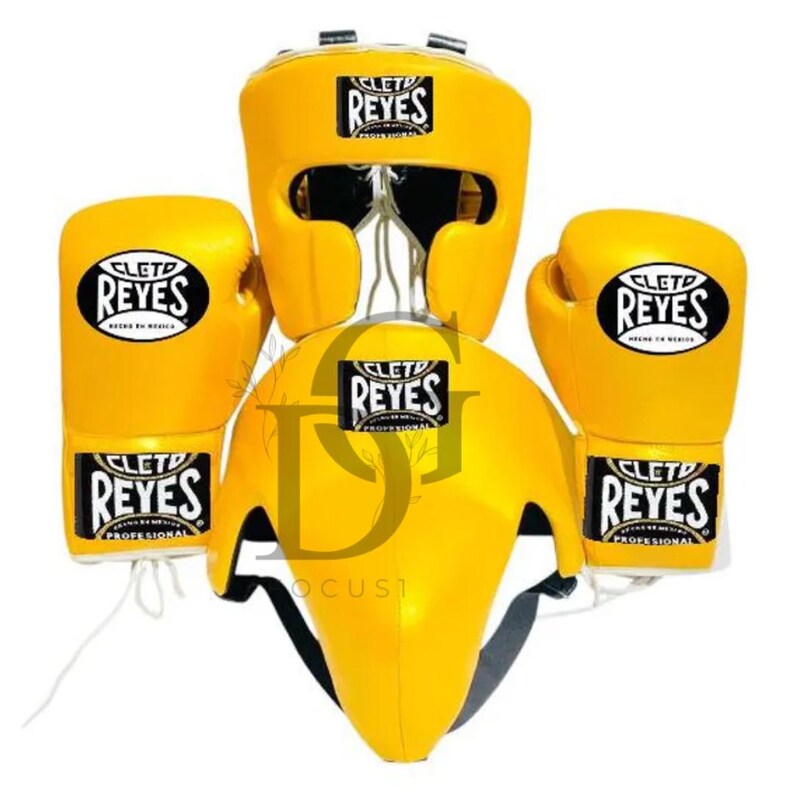 Cleto Reyes-bokshandschoenenset op maat| bokshandschoenen | Gepersonaliseerde boksuitrusting boksset | Verjaardagscadeau voor hem/haar Yellow