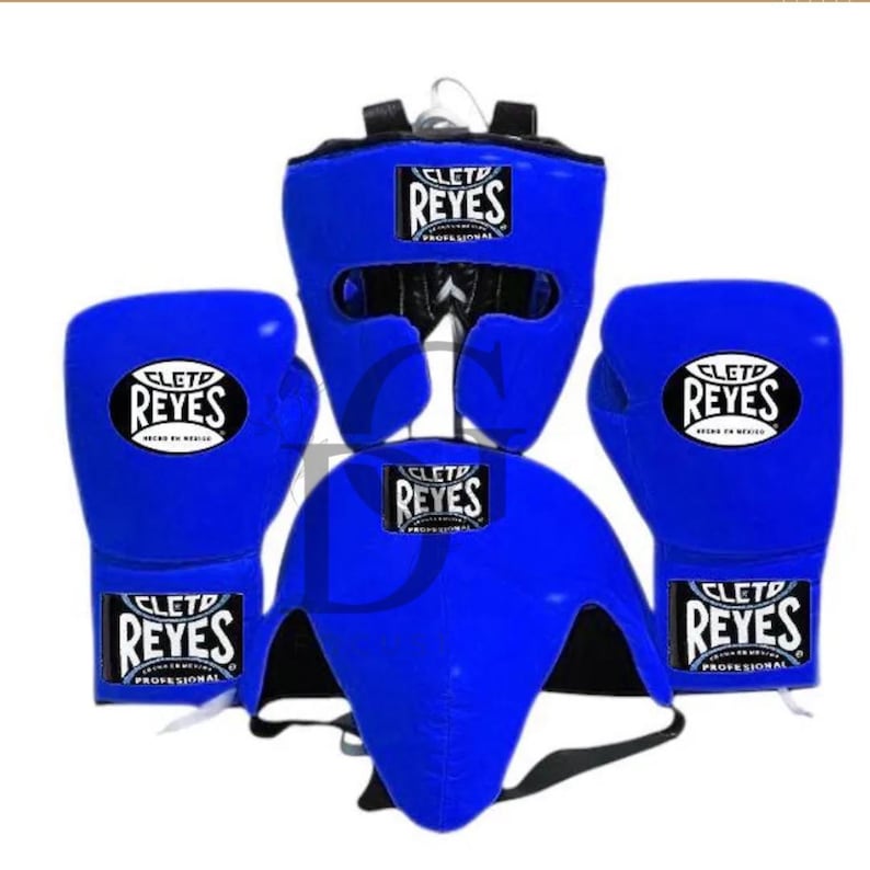 Cleto Reyes-bokshandschoenenset op maat| bokshandschoenen | Gepersonaliseerde boksuitrusting boksset | Verjaardagscadeau voor hem/haar Blue