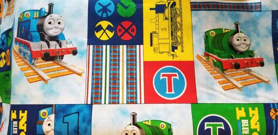 Kindermat Nap Mat Cover And Pillowcase 19x45 Thomas The Train Etsy