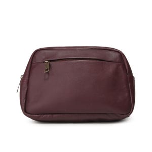 bandoulière en cuir fait main | bandoulière minimaliste pour homme et femme | Sac à bandoulière compact avec bandoulière réglable et poches zippées