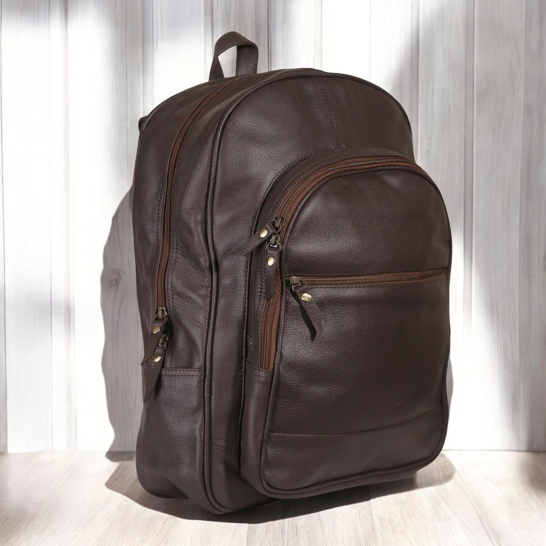 Handmade Full-grain Leather Backpack | 16