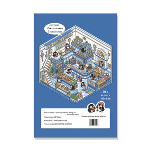 DIY 3D-huisstickers Maak je eigen sticker Supermarkt Koffiebar Restaurant Boekwinkel 3D-huissticker Grappige stickers voor tijdverdrijf