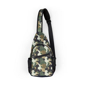 Camouflage Chest Bag, Stylish Sling Backpack for Adventurers, Perfect Gift for Hikers, Travel Accessories, Outdoor Gear, Concert Outfit