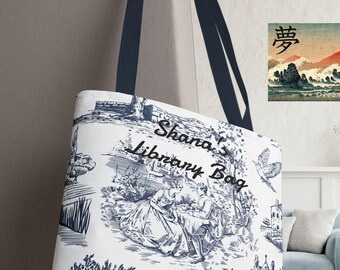 Bolsa de tela literaria personalizada: bolsa de biblioteca de lona inspirada en el romance clásico