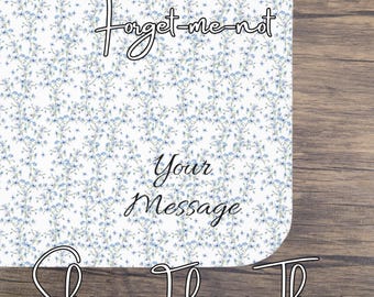 Manta de duelo "No me olvides": manta de forro polar sherpa conmemorativa personalizada