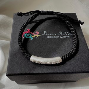 Handwoven Tibetan Knot Bracelet: Silver Om Mani Padme Hum, Adjustable