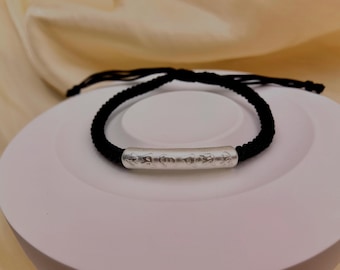 Pulsera Om Mani Padme Hum, joyería de protección budista tibetana, regalo espiritual ajustable para hombres y mujeres.