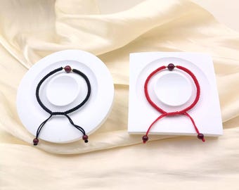 Red String Protection Bracelet – Handmade Adjustable Tibetan Lucky Jewelry for Men & Women