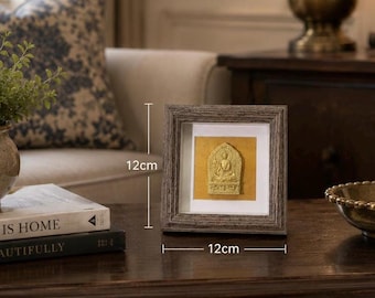 Medicine Buddha Tsa Tsa, Framed Tibetan Buddhist Sacred Art, Altar Shrine Decor, Meditation Wall Display, Spiritual Gift
