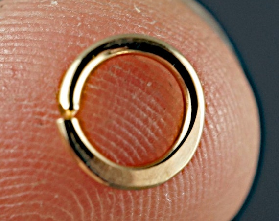 choose size 18 gauge Cartilage Ring - Septum Hoop - Helix Earring - gold Piercing - Tragus - Brow - Endless 6mm to 14mm No.00E50
