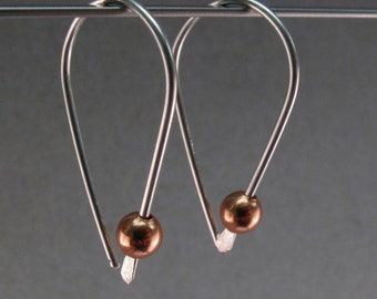 Minimalist Threader Earrings - Sterling - 14k Gold Filled - Rose Gold - Niobium - Choose Metal - Hypoallergenic Nickel Free No.00E181