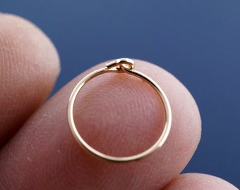 Tiny 10mm  gold HOOP earring .  22 gauge SINGLE . septum. cartilage. tragus. brow. child. piercing. nose. sleeper trending  No.00E1