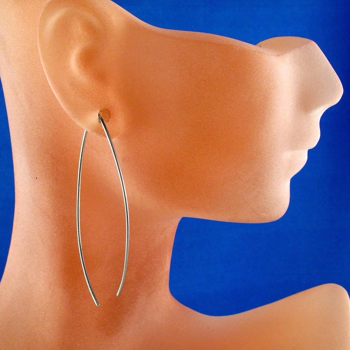 Nickel Free TITANIUM EARRINGS Elegant Simple Modern Curved Etsy