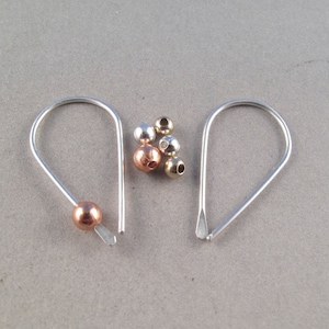 Jeden Tag STERLING SILBER Ohrringe |  kleines Leichtgewicht minimalst modern schlicht Kindchen nickelfrei No.00E181