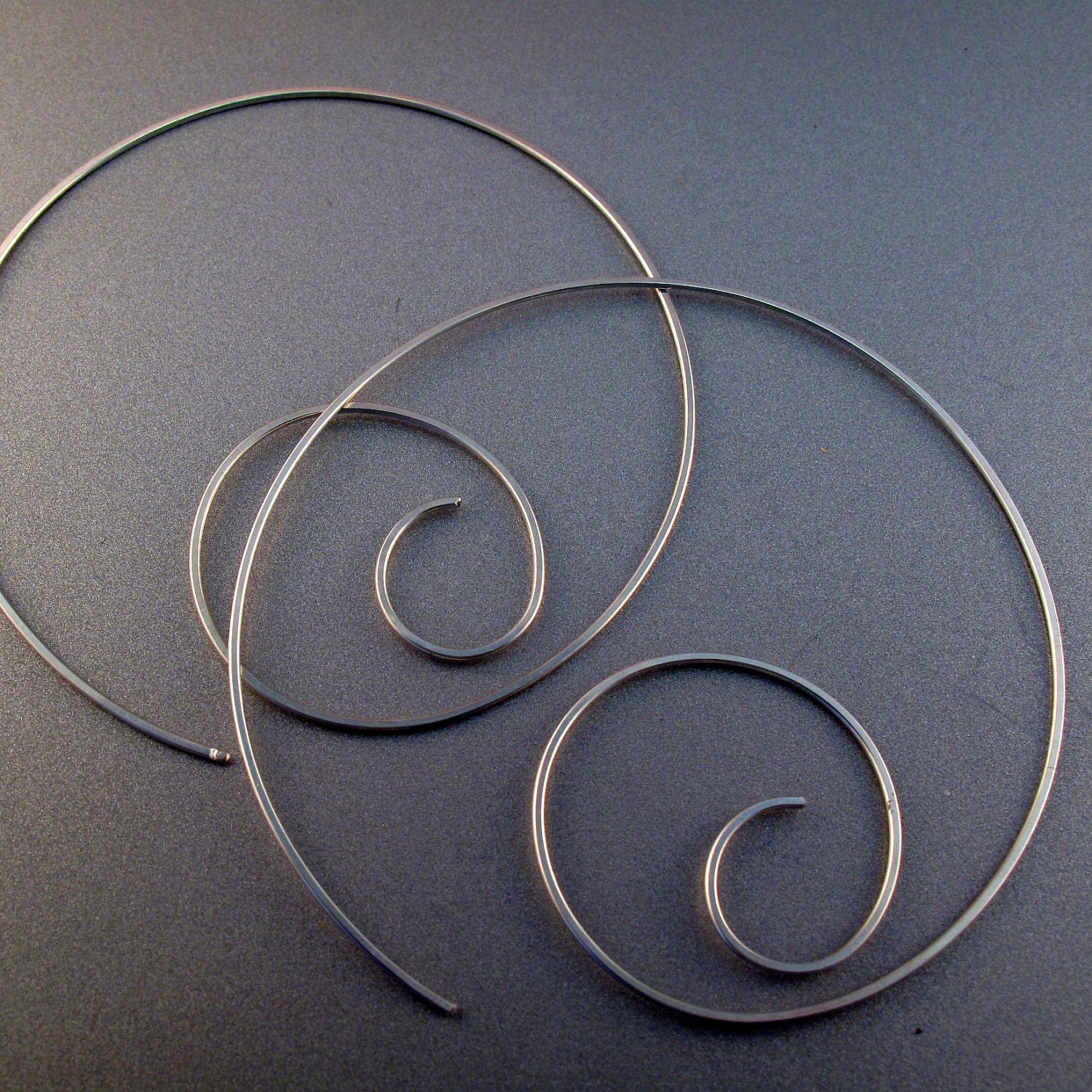 Sterling Silver Extra Large Engraved Hoop Earrings - Me&Ro