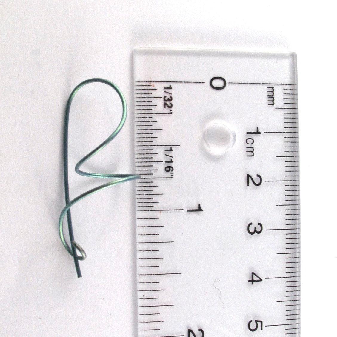 TITANIUM EARRINGS medical grade. green titanium wire coil earring