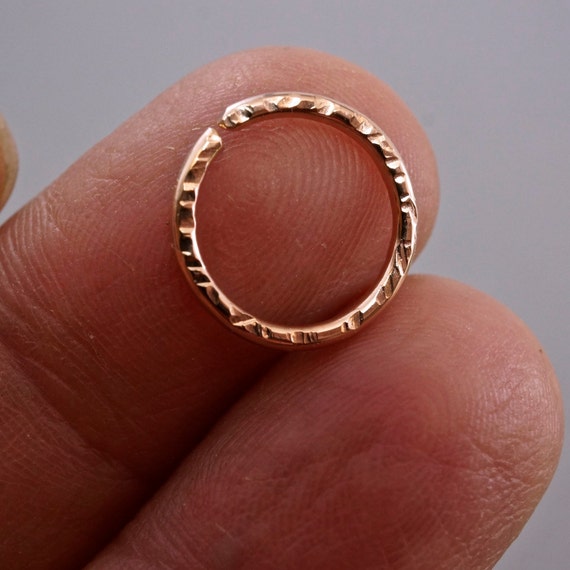 SEPTUM RING - Cartilage ring. 16g hoop earring - 12mm piercing - gold- niobium -  sterling silver - eyebrow - nose - belly button No.00505