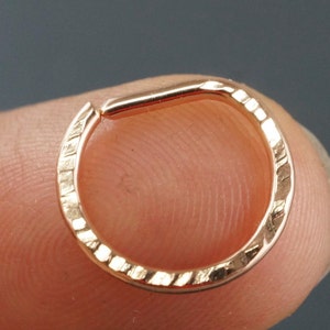 Septum Ring  16g D Septum Ring Nose Ring Nose Hoop  Nose Jewelry Rose Gold Cartilage Ring Silver   No.00E50