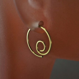 Niobium Hoop Earrings Niobium Earrings Sensitive Ears Nickel Free Niobium Jewelry Mens Blue Gold Rose Green Black image 6