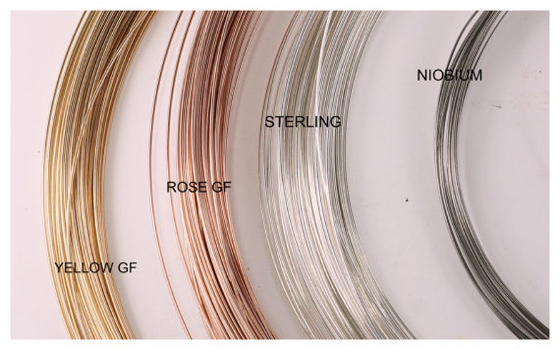 catchless earring brow 10mm hoop septum wire No.00E500 endless 20 gauge cartilage ring 14 kt GOLD twist wire piercing