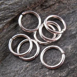 Sterling Silver 20 gauge Nose ring.  cartilage ring . helix. conch ring. lip ring. nostril. brow . piercing. outside diameter No.00E278