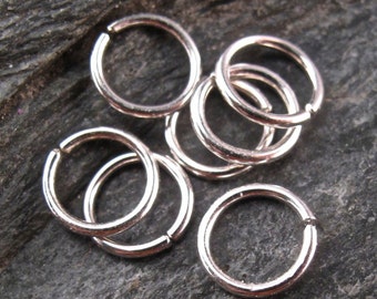 Sterling Silver 20 gauge Nose ring.  cartilage ring . helix. conch ring. lip ring. nostril. brow . piercing. outside diameter No.00E278