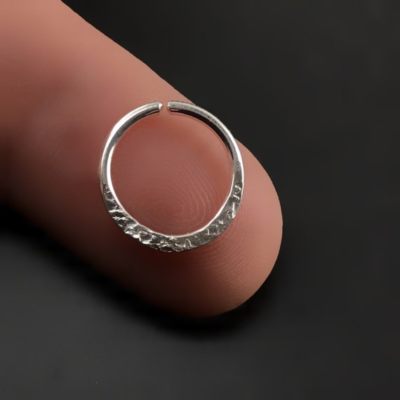 14g Septum Ring |  Nose Ring | Septum Hoop |  16g Septum Piercing | Septum Jewelry | Conch Earring| Conch Ring | Rose Gold | Sterling | Niob