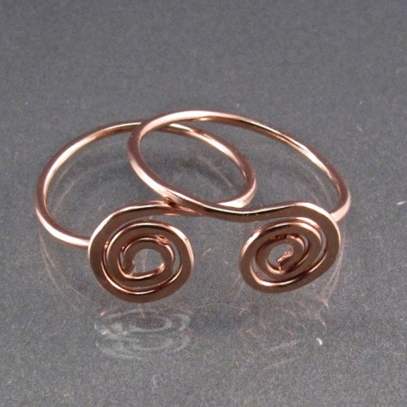 Tiny ROSE GOLD hoop earrings. gold sleeper earrings .small  earrings . child earring.  half inch spiral hoop ear No.00E188