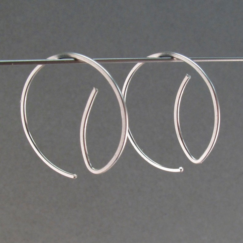 small HOOP earrings . interchangeable . nickel free. No.00E166 image 1