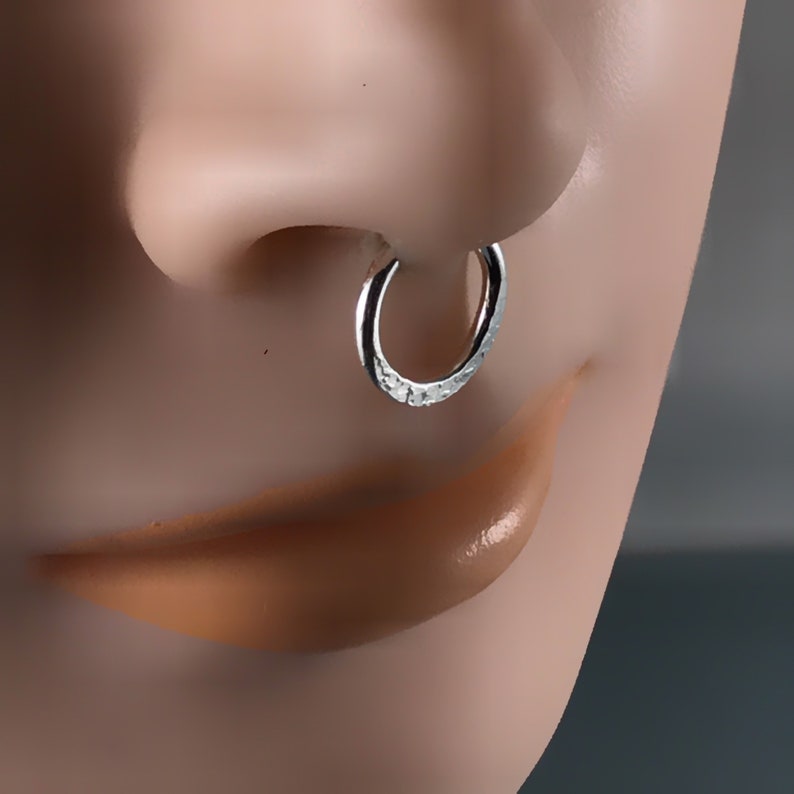 14g Septum Ring Nose Ring Septum Hoop 16g Septum Etsy